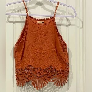 LA hearts lace trim tank top size- XS